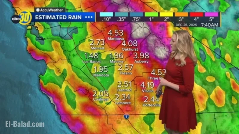 Central California Faces Heavy Rain, Flooding, and Snow This Christmas Week