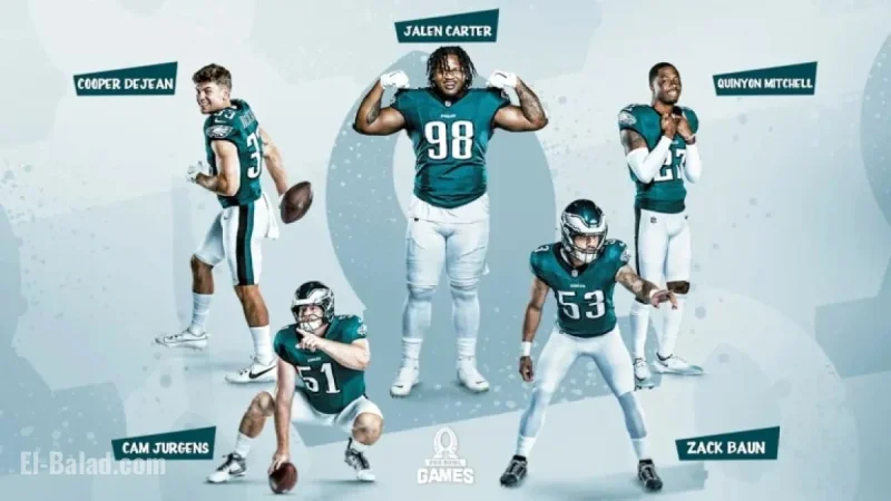 Five Eagles Selected for 2026 Pro Bowl Games