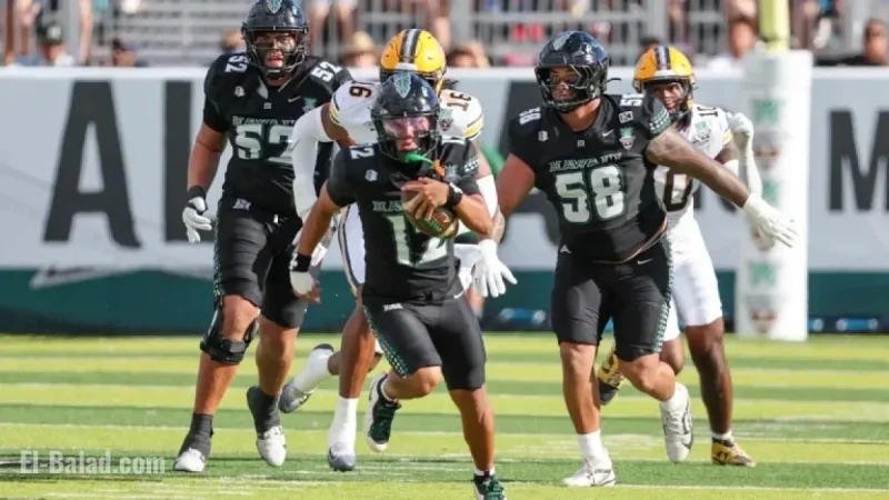 Hawaii Triumphs Over Cal 35-31 in Hawaii Bowl with Weaver’s Last-Minute TD