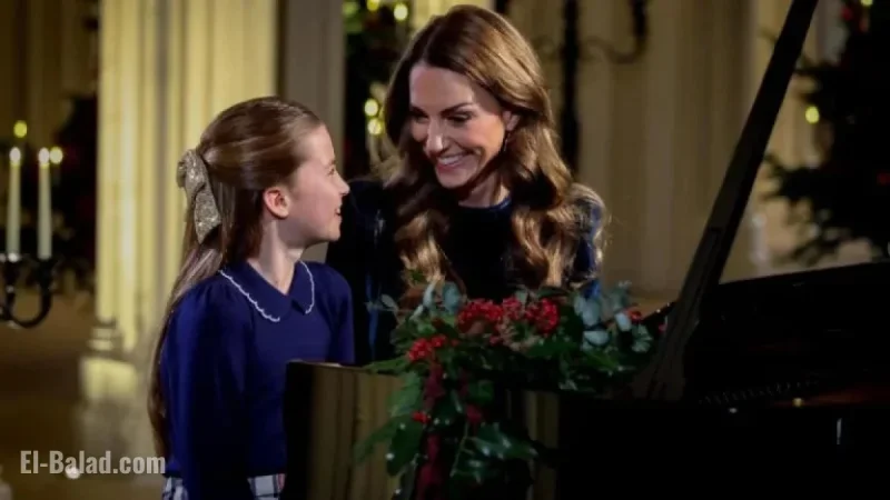 Princess Catherine and Princess Charlotte Play Piano Duet at Christmas Carol Service