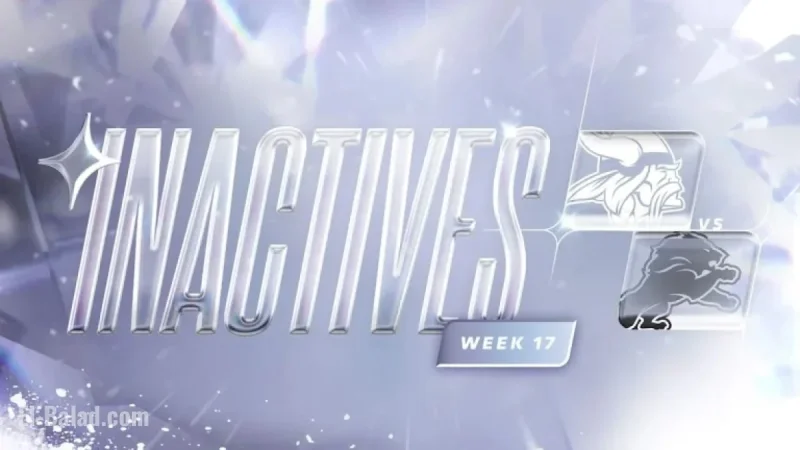 Vikings vs. Lions Week 17: 2025 Inactive Players List