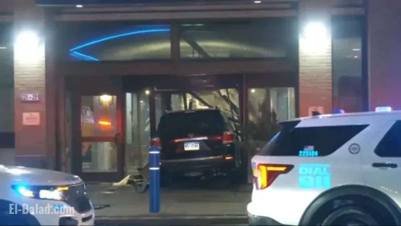 Car Collides with Drexel University Building in Center City