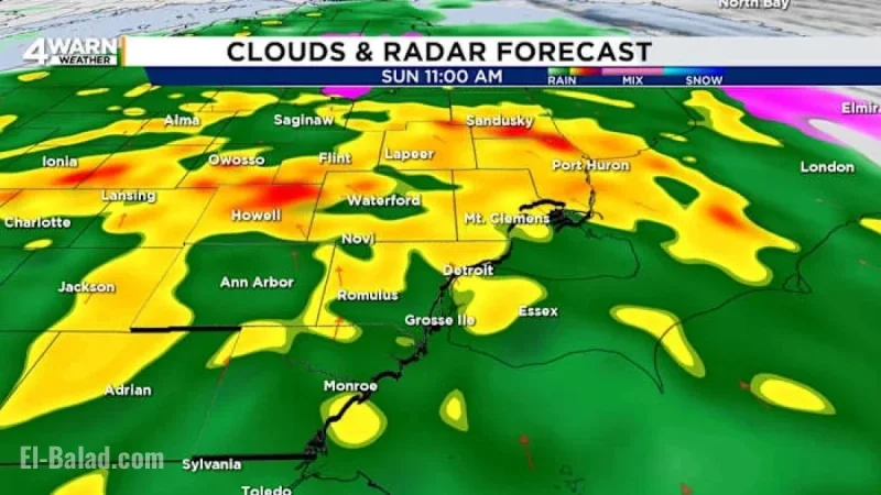 Metro Detroit Braces for New System as Freezing Rain Departs