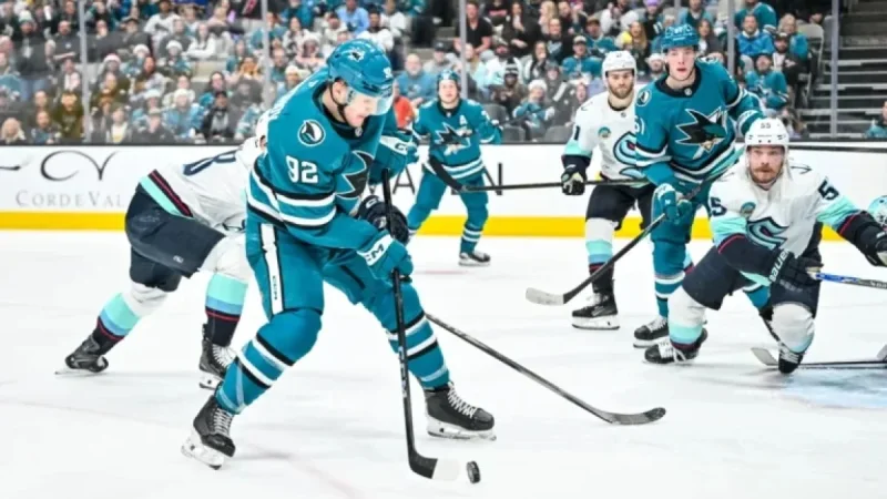 Chernyshov Nets First NHL Goal as Sharks Break Losing Streak vs. Canucks
