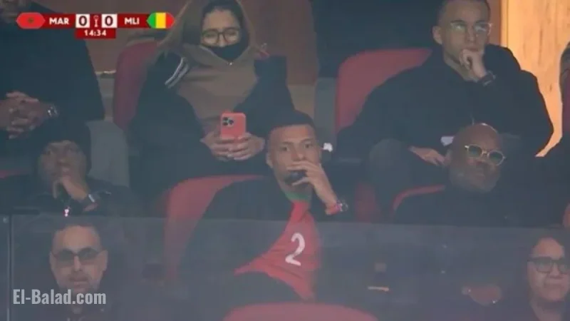 Mbappé Wears Achraf Hakimi’s Jersey in Morocco vs Mali Match