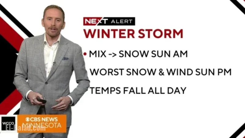 Mild Saturday Precedes Windy, Snowy Sunday Cold Front Arrival