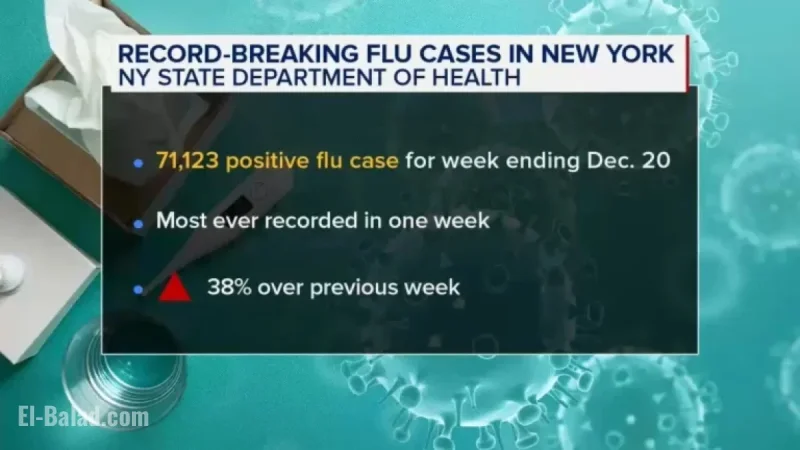 New York Records Unprecedented 71,000 Flu Cases in One Week