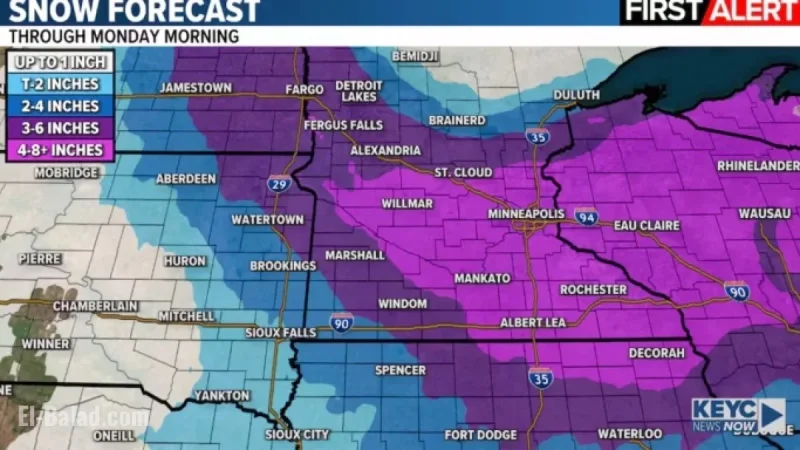 Severe Winter Storm Expected from Today to Monday Morning