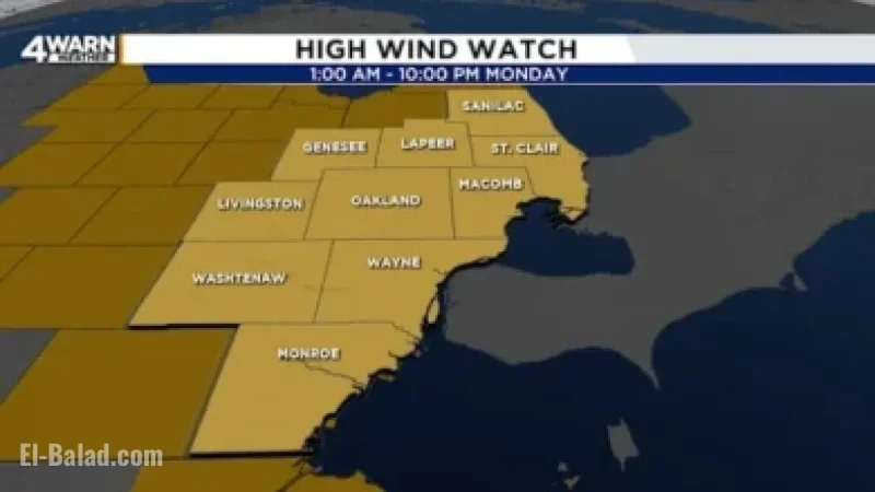 Winter Storm Set to Batter Northern Michigan Monday