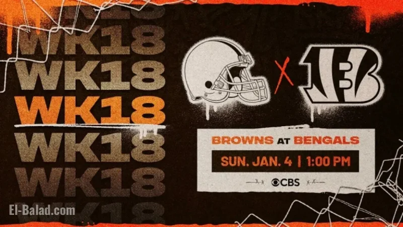 Browns vs. Bengals Week 18 Game Time Announced