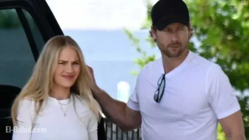 Glen Powell, Michelle Randolph Enjoy Miami Vacation Together