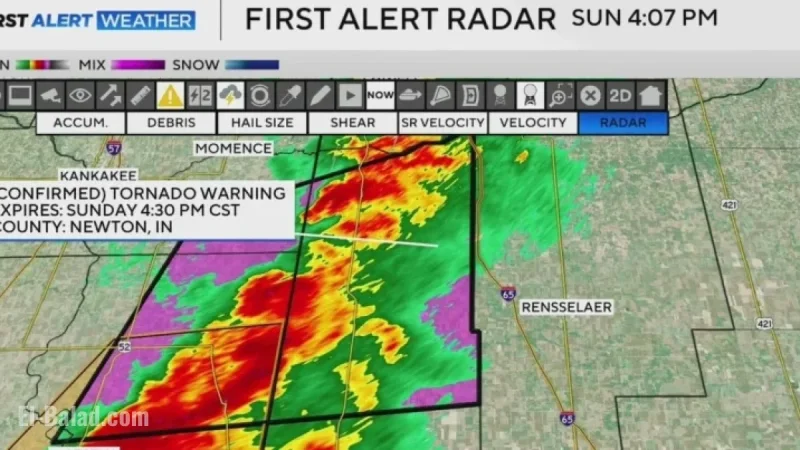 Severe Storms Strike Chicago and Northwest Indiana