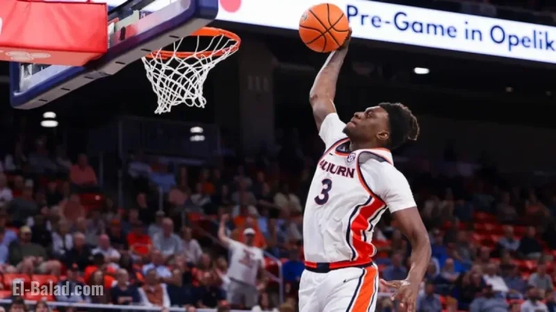 Auburn MBB Faces Queens in Monday’s Non-Conference Finale