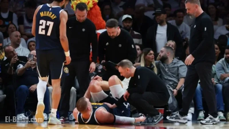 Nuggets’ Jokic Exits Game with Knee Injury