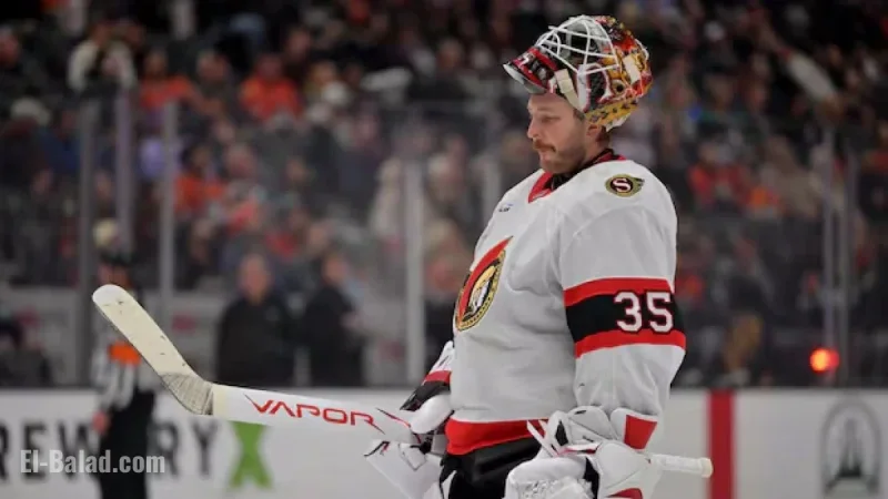 Senators Goalie Linus Ullmark Departs Team for Personal Reasons