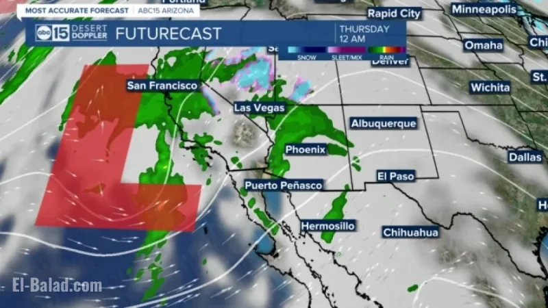 Arizona New Year’s Storm to Deliver Rainfall