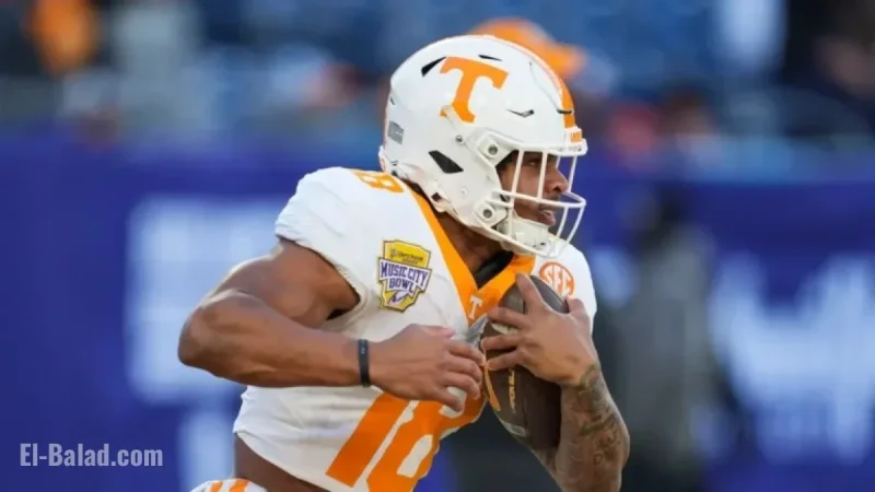 DeSean Bishop Achieves 1,000 Yards for Tennessee in Music City Bowl