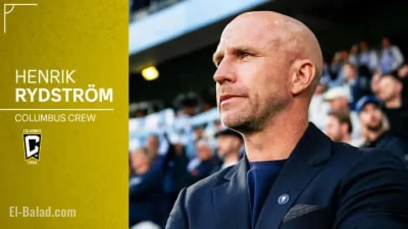 Henrik Rydström Appointed Head Coach of Columbus Crew