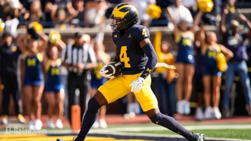 Michigan’s WR Andrew Marsh Changes Number Before Texas Matchup