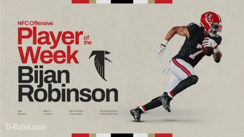 Bijan Robinson Wins NFC Offensive Player of the Week After Rams Victory