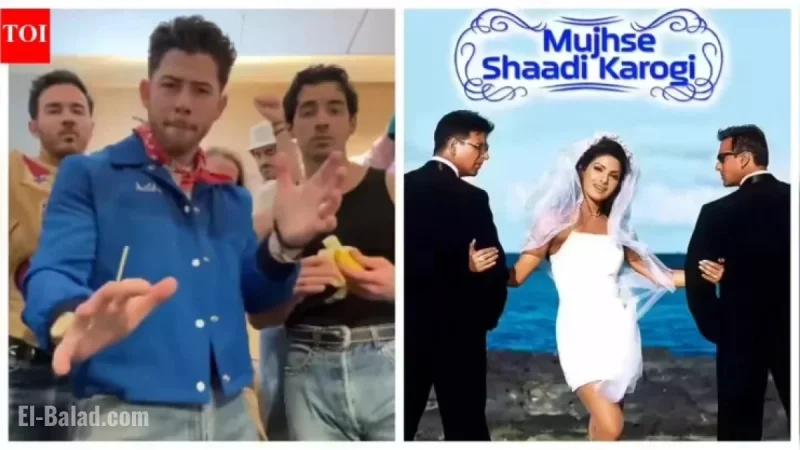 Nick Jonas Dances to Priyanka Chopra’s Hit ‘Mujhse Shaadi Karogi’