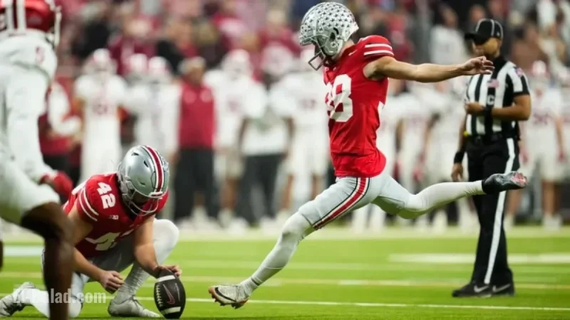 Ohio State Kicker Jayden Fielding Faces Online Abuse and Bomb Threat