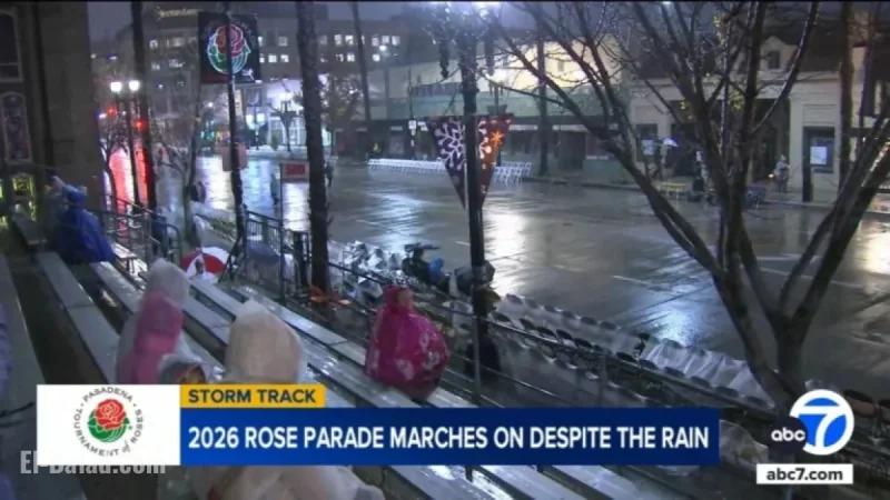 Rain Won’t Stop 137th Rose Parade on Colorado Boulevard, Pasadena