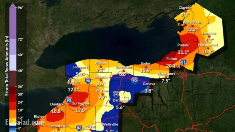Snow Forecast in N.Y. for First Weekend of 2026