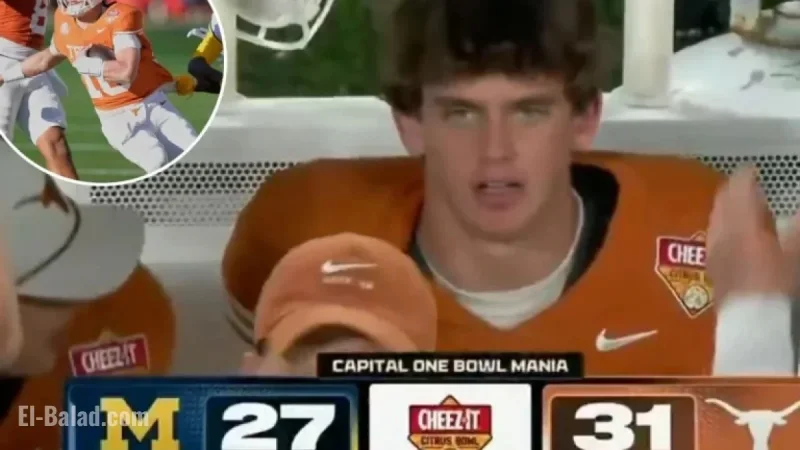 Arch Manning’s Off-Color Comment Caught on Camera at Citrus Bowl Victory