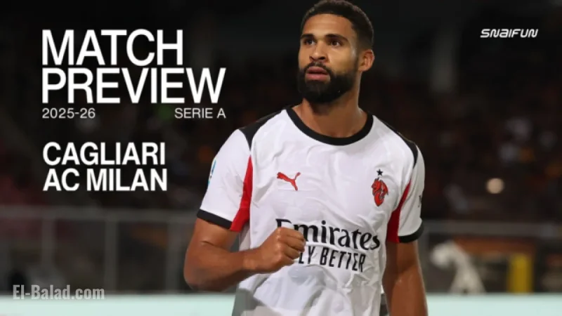 Cagliari vs AC Milan: Serie A 2025/26 Stats, Standings, Referee & Suspensions