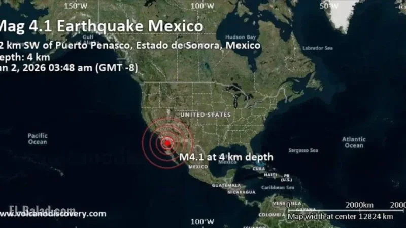 Earthquake of Magnitude 4.1 Strikes Southwest of Puerto Penasco, Mexico