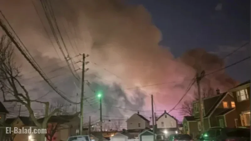 Firefighters Combat Major Blaze in Roselle Park