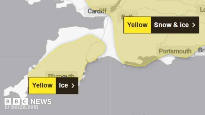 Ice Alert for Devon and Cornwall Residents