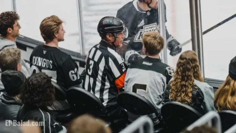 Will Ferrell Entertains Fans as NHL Referee at Kings Game
