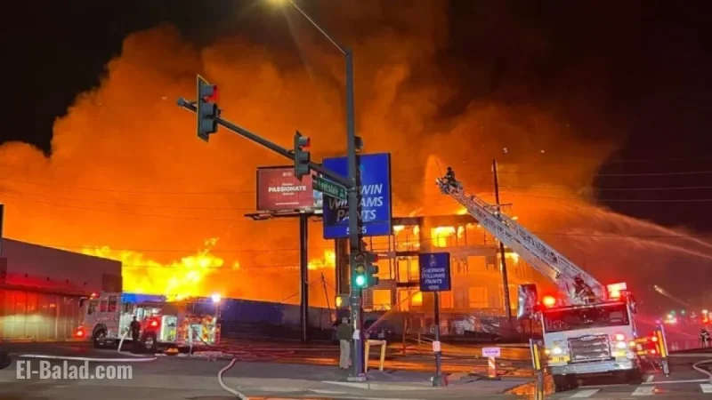 Denver Crews Tackle Major Fire at Leetsdale Drive Construction Site