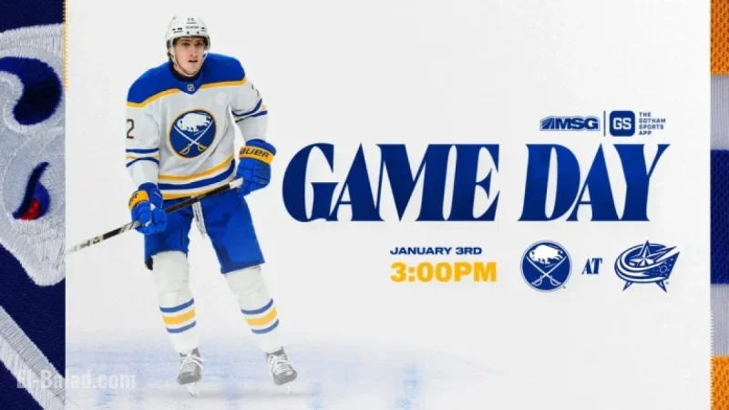 Sabres Face Blue Jackets: Watch, Lineups, Key Storylines