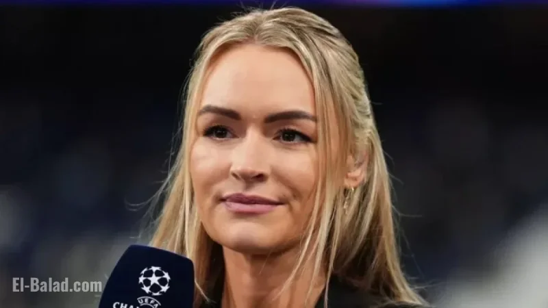 Laura Woods Mortified After Kiss with World Darts Champion