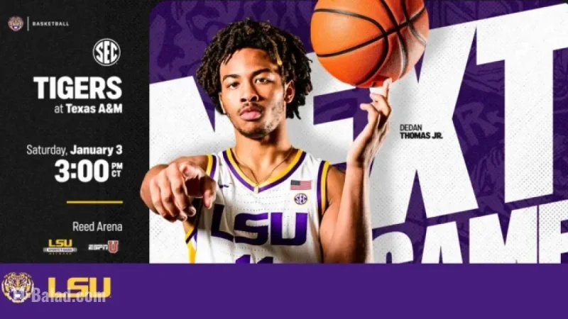 LSU Basketball Begins SEC Play Saturday at Texas A&M