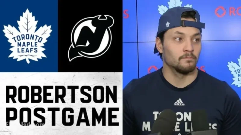 Nicholas Robertson Shines in Game Against New Jersey Devils, Dec 30, 2025