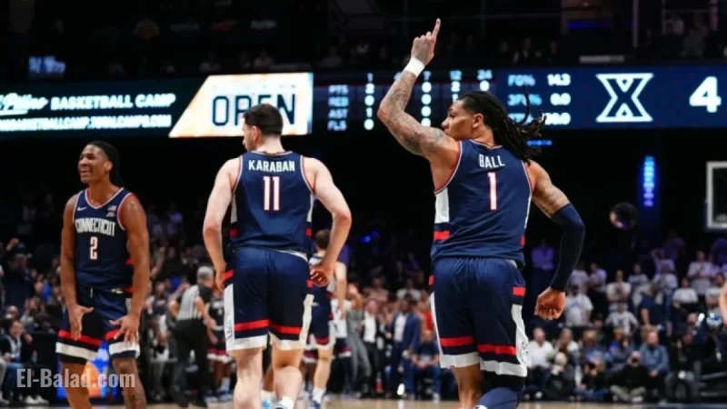 UConn Hosts Marquette for Blue Out Game Sunday