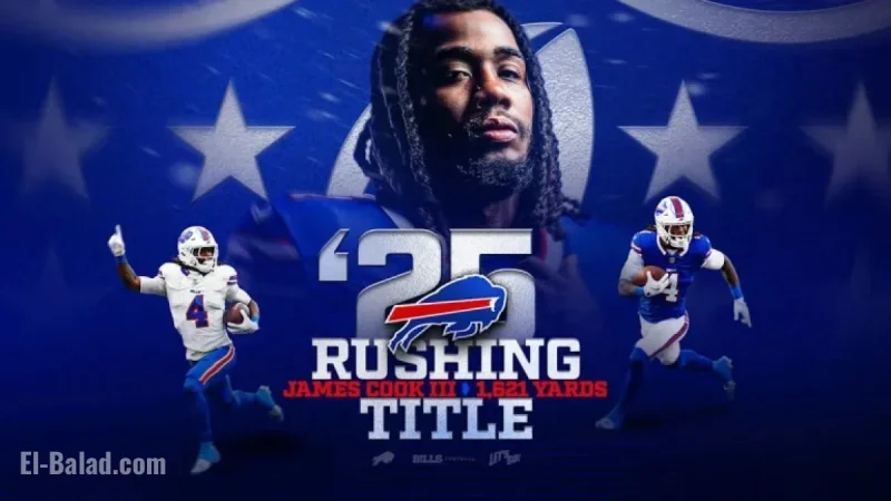 Bills’ James Cook III Claims 2025 NFL Rushing Title