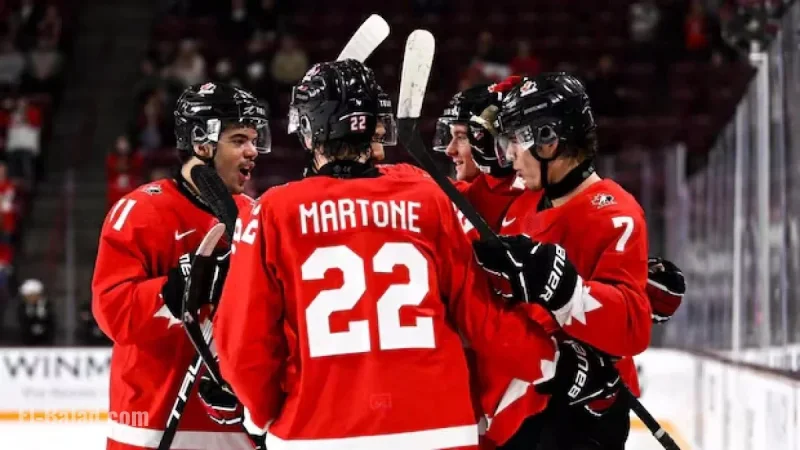 Canada Dominates Slovakia 7-1 in World Junior Quarterfinals Victory