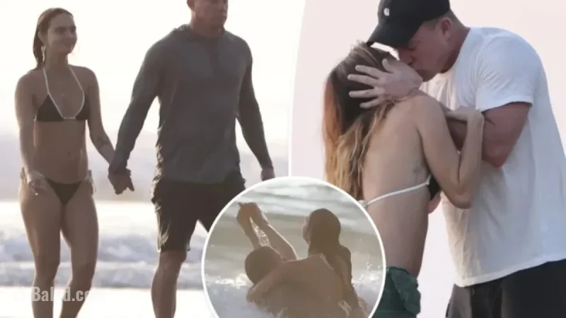 Channing Tatum, 45, and Inka Williams, 26, Share Affection on Beach Vacation