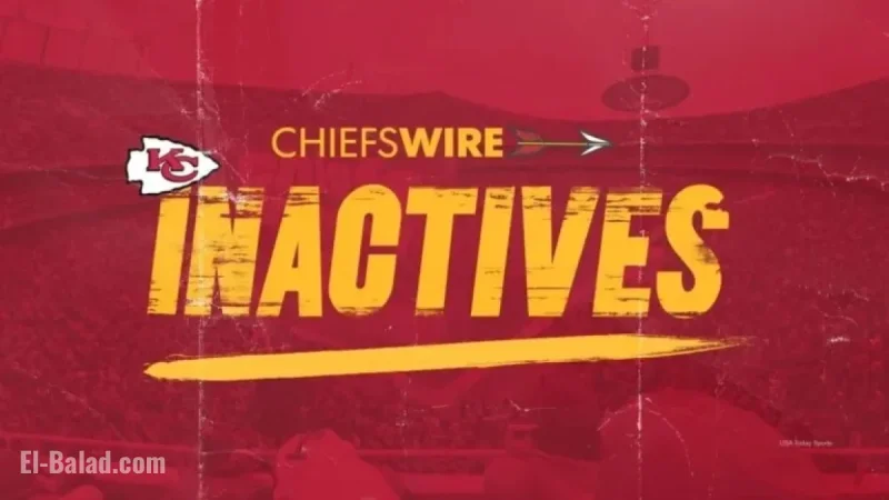 Chiefs and Raiders Reveal Week 18 Inactive Players