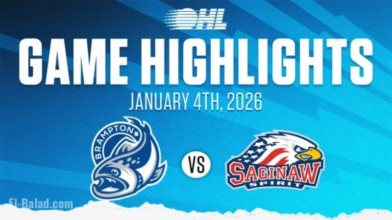 OHL Recap: Brampton Steelheads vs. Saginaw Spirit on Jan 4, 2026