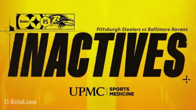 Steelers Announce Week 18 Inactive List Against Ravens