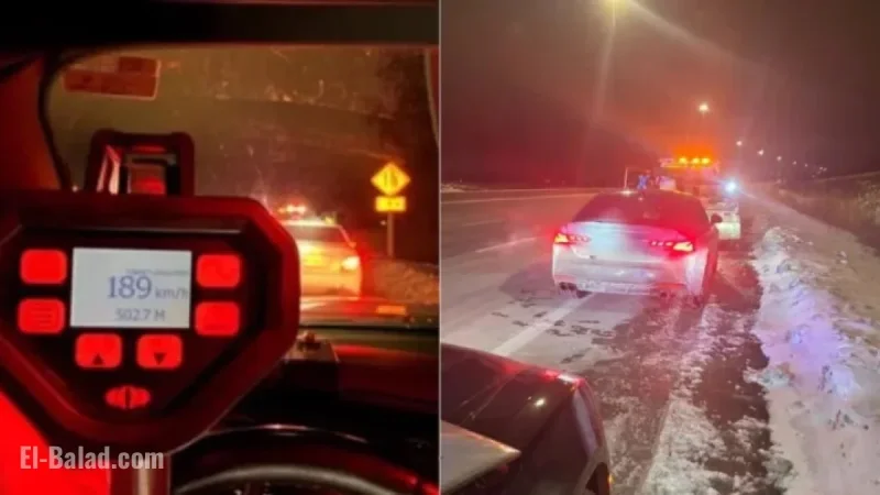 Suspected Drunk Driver Caught Speeding at 189 km/h on Highway 401
