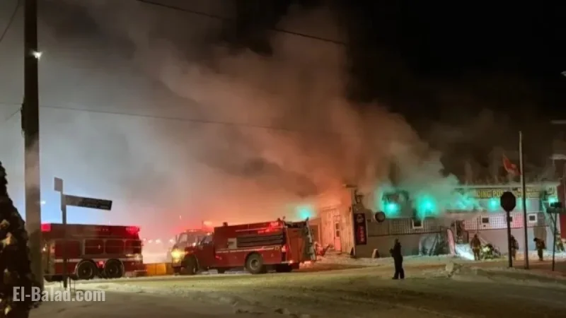 Fire Crews Respond to Blaze at Former Douglas Tavern