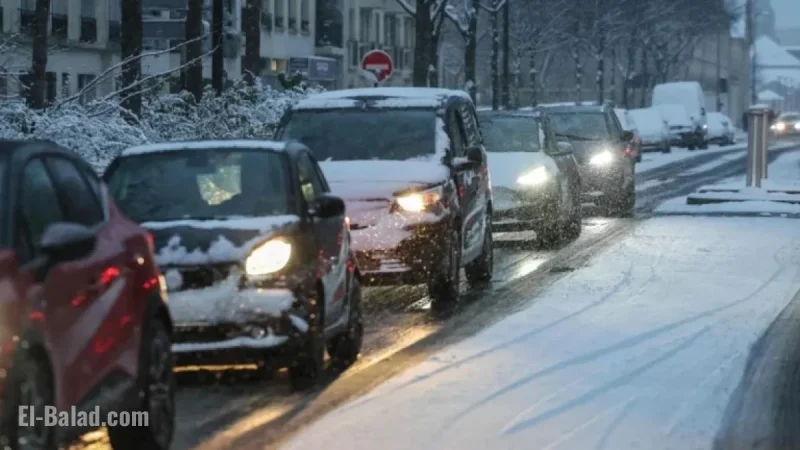 France Battles Snow and Ice; Five Killed on Roads
