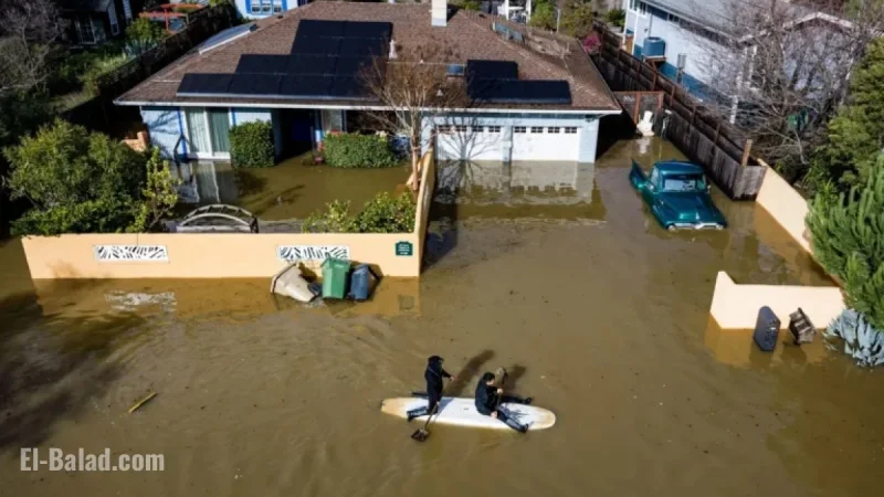 King Tides and Heavy Rain Leave Marin County Resembling a Lagoon